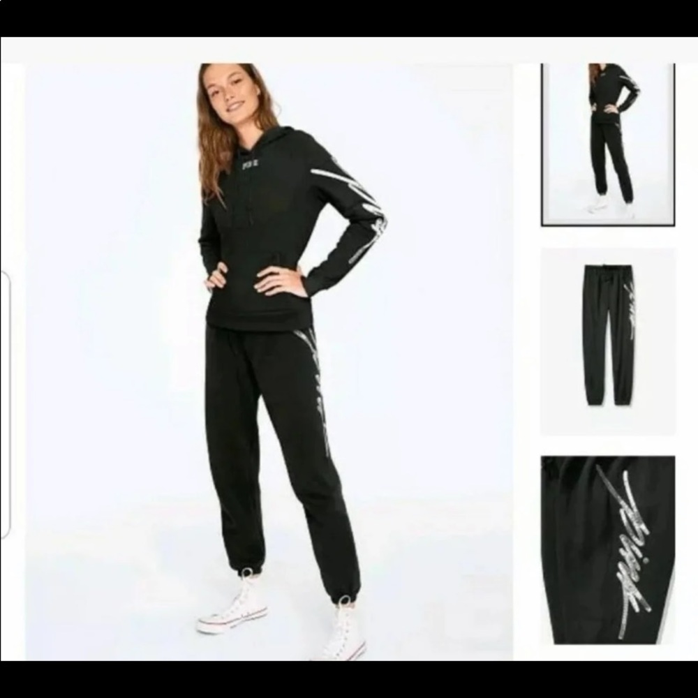 Love pink black outfit